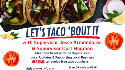Flyer with Taco