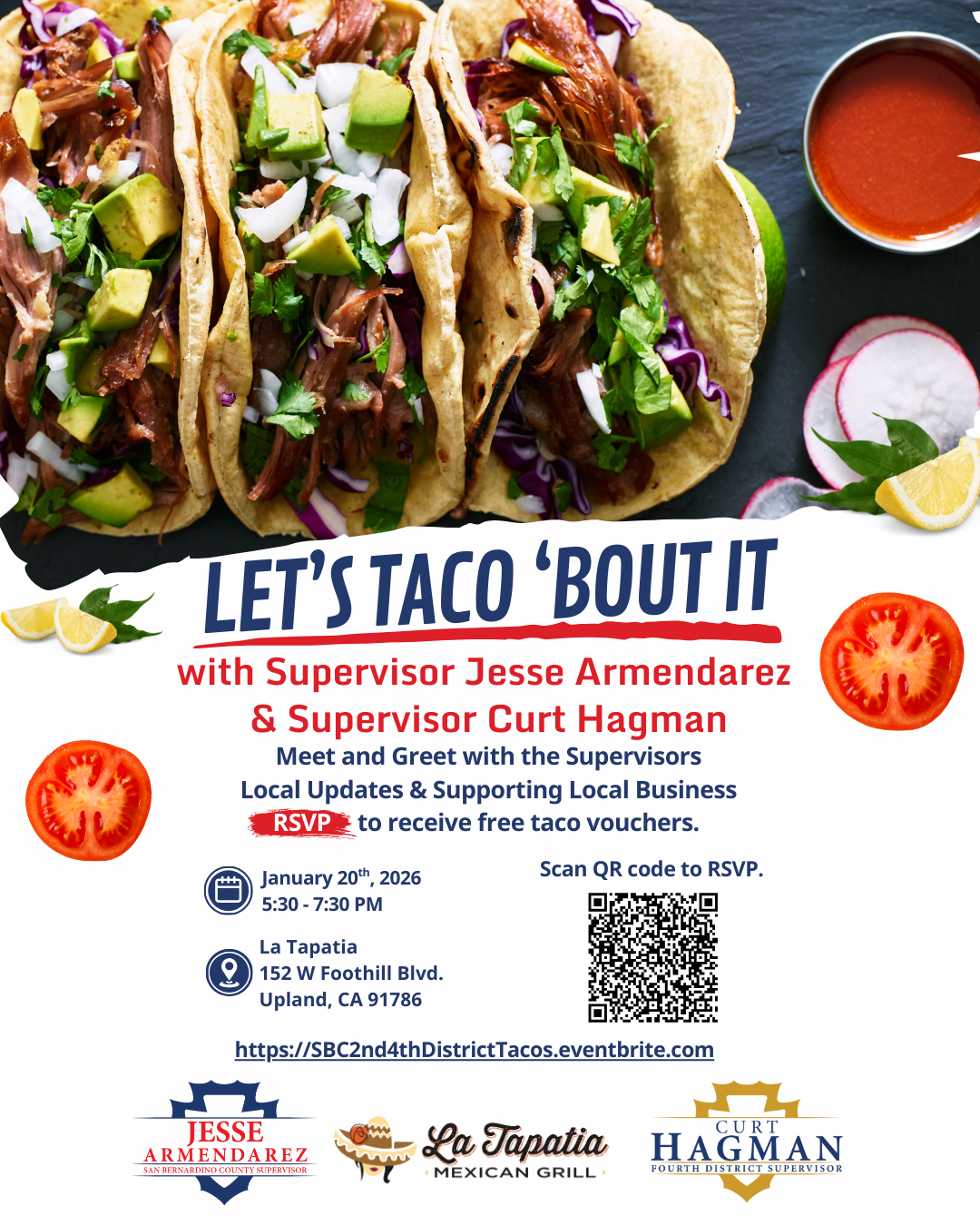 Flyer with Taco