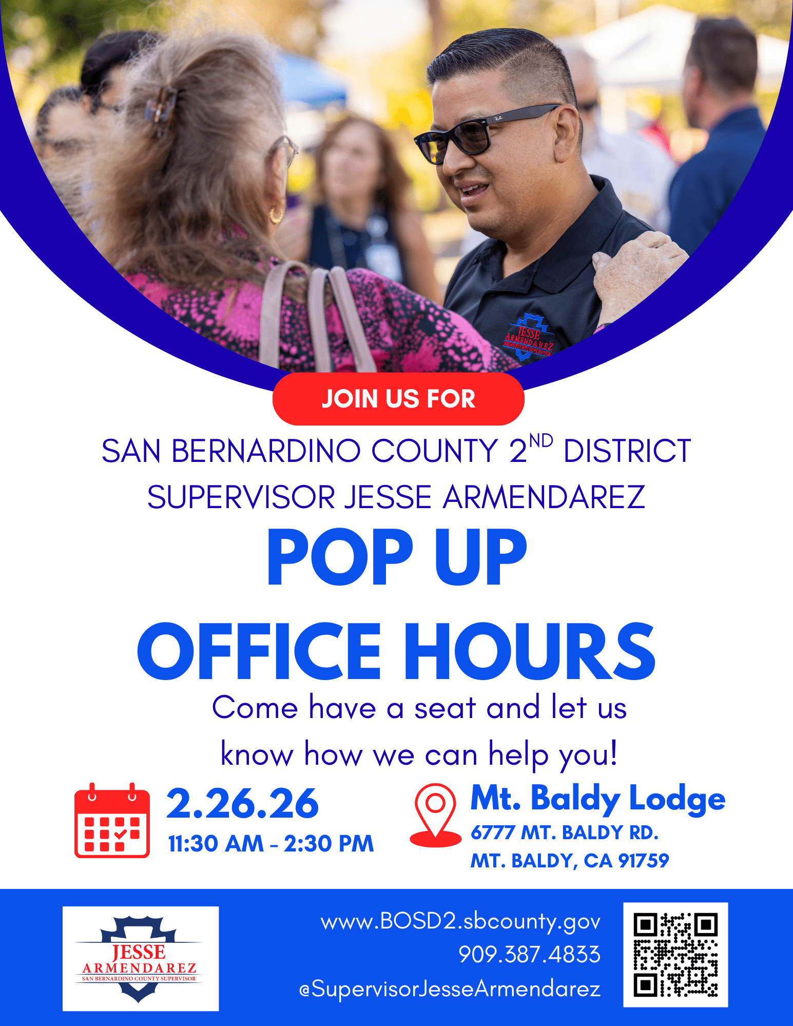 Pop up office hours flyer