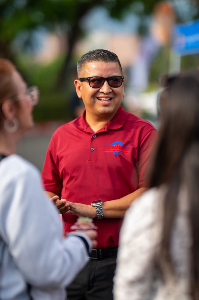 Jesse Armendarez at an outdoor event.