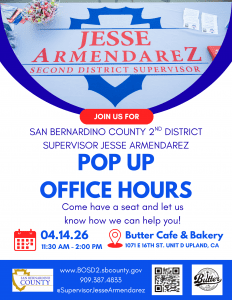 4/14/2026 Pop Up Office Hours at Butter Cafe in Upland, CA. 