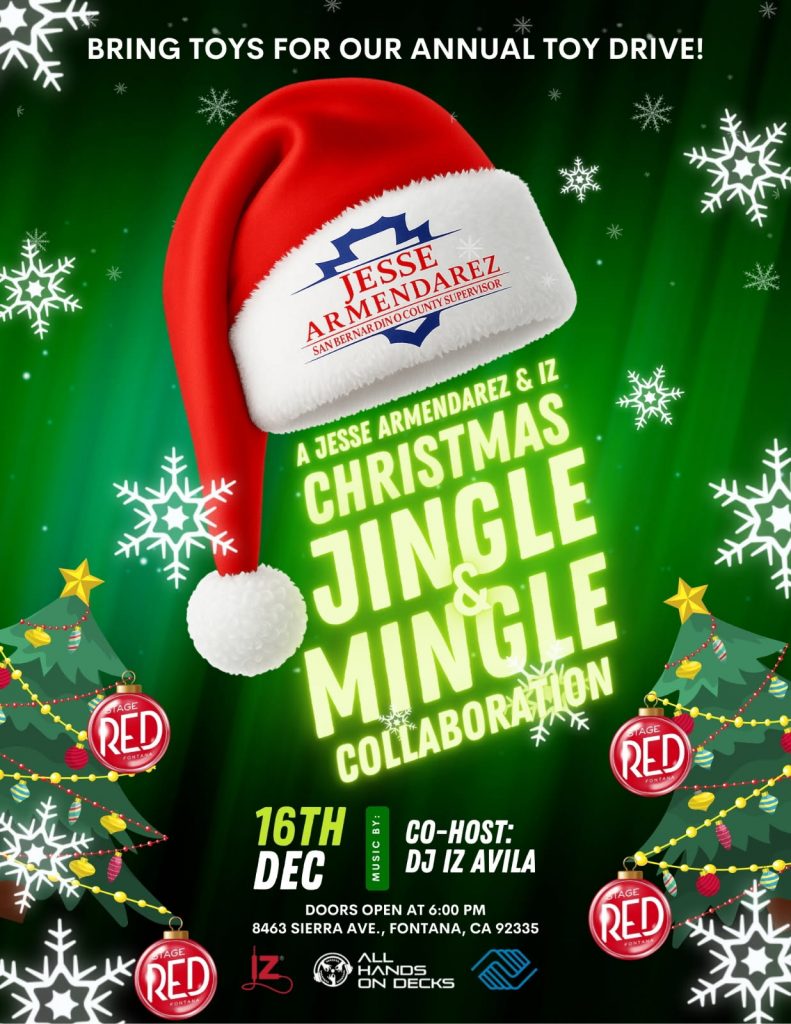 festive flyer for Holiday party