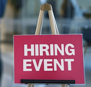 Hiring event flyer 