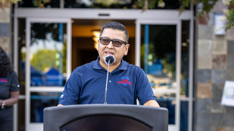 Supervisor Baca, Jr. speaking at an event